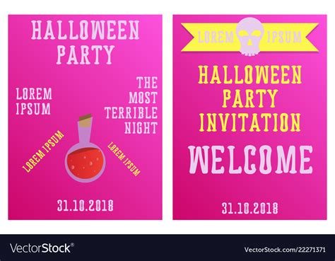 Set of halloween concepts pumpkin and spider web Vector Image