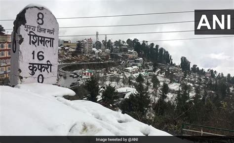 Snowfall in Himachal: Himachal Pradesh's Kufri Receives First Snowfall ...