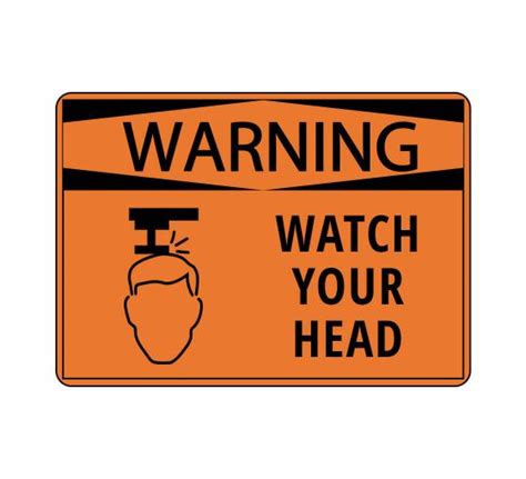 Watch Your Head Sign | Hazard Warning and Safety Signs Australia