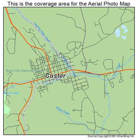 Aerial Photography Map of Custer, SD South Dakota