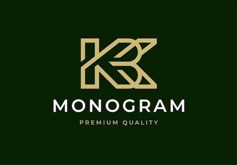 Premium Vector | Modern elegant luxury letter monogram initial kbk logo design