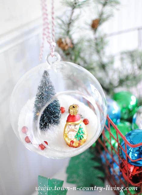 DIY Hanging Snow Globes - Town & Country Living