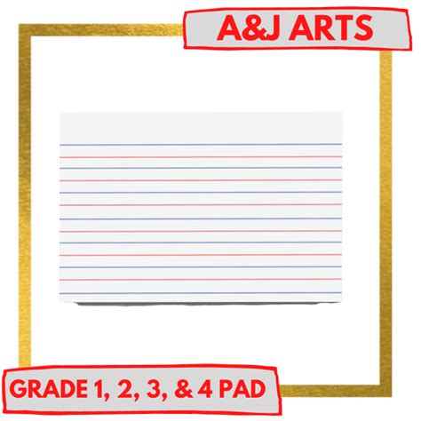 Writing Pad Paper Grade 1, 2, 3, 4 | Lazada PH