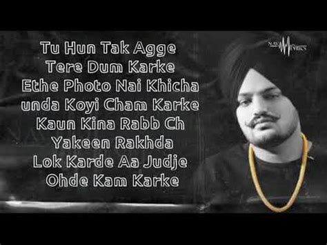 295 : Sidhu Moose Wala Lyrics | 295 song lyrical video | New Punjabi song | Sidhu New song ...