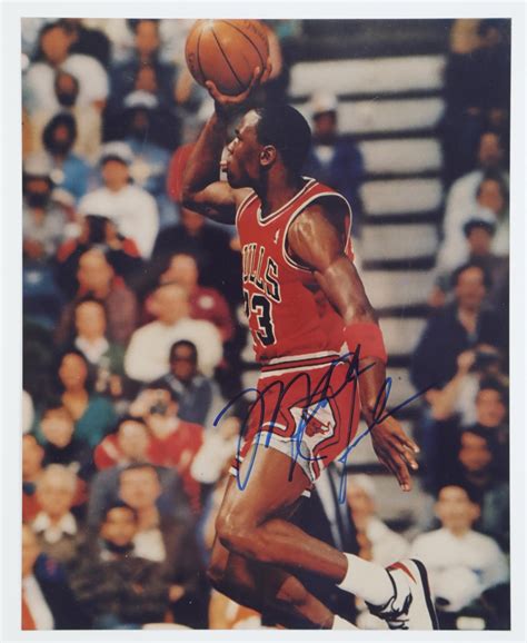 1988 Michael Jordan Signed Slam Dunk Contest Photograph