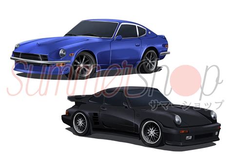 WANGAN MIDNIGHT CAR VER ( BLACKBIRD & DEVIL Z ) DIECUTS | Summershop