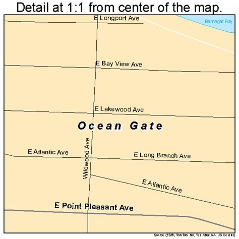 Ocean Gate New Jersey Street Map 3454450