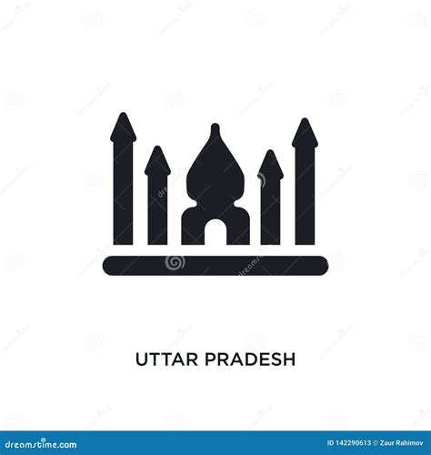 Uttar Pradesh Isolated Icon. Simple Element Illustration From India ...