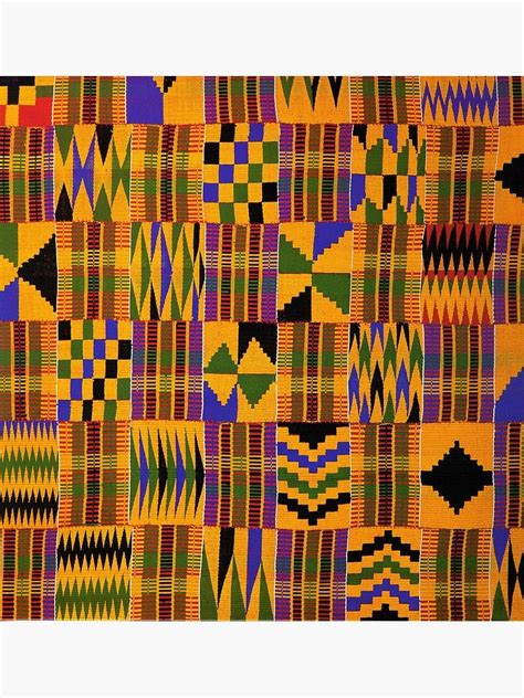 Kente Cloth Design Sticker by Humorous Teeshirts | African print fabric ...