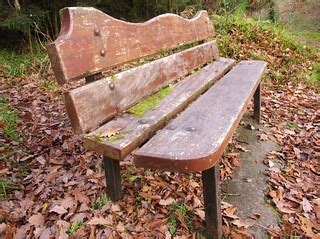 Come sit awhile ..... | Old bench with a solitary leaf & som… | Flickr