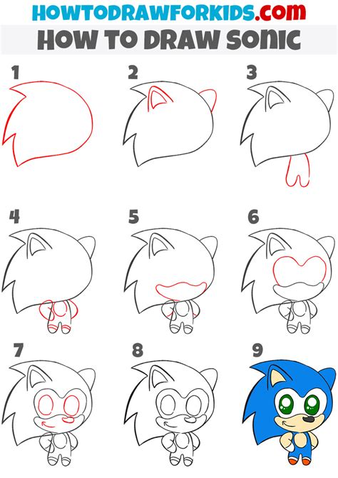 Learn To Draw Sonic Easy Drawings Dibujos Faciles Dessins Faciles | Images and Photos finder