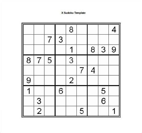 15+ Word Sudoku Templates Free Download | Free & Premium Templates