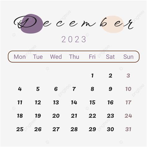 Gambar Kalender Desember 2023 Estetika Dengan Gumpalan Ungu, Desember 2023, Kalender Desember ...