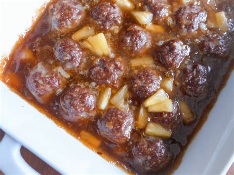 Dimples & Delights: Sweet & Sour Pineapple Meatballs