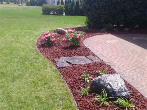 Brick Paver Patio Design, Installation, and Maintenance | Landscaping with rocks, Lava rock ...