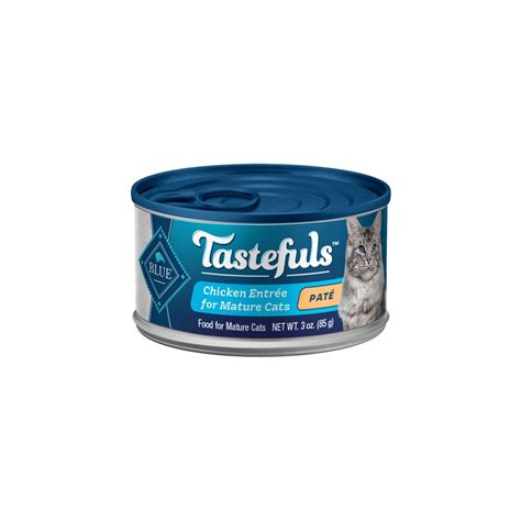 Blue Buffalo Tastefuls Natural Mature Pate Chicken Entree Wet Cat Food ...