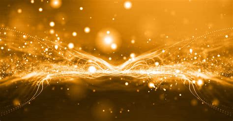 Golden Particle Effect Technology Background, Particles, Golden Particles, Particle Effects ...