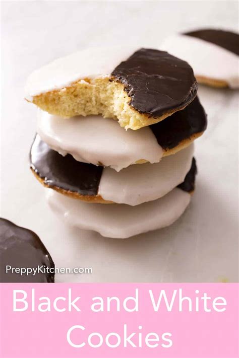 Black and White Cookies - Preppy Kitchen