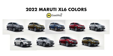 2022 Maruti XL6 Colors: Blue, Red, Khaki, Grey, Silver, White - GaadiKey