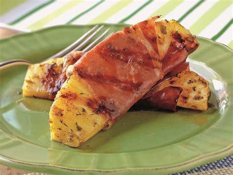 Prociutto Wrapped Spiced Pineapple Spears - Home Trends Magazine