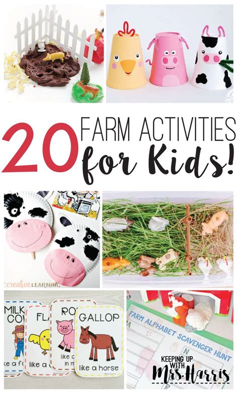 20 Farm Activities for Kids-collection of 20 different farm activities | Farm activities ...