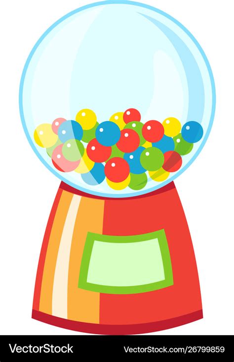 Bubble gum device icon cartoon style Royalty Free Vector