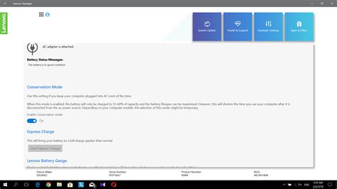 Lenovo Vantage Battery Conservation mode gone? Help-English Community