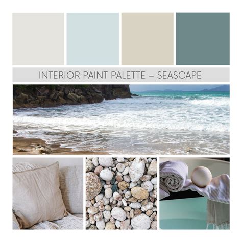 Interior Paint Palette Seascape Coastal Color Scheme Mediterranean ...