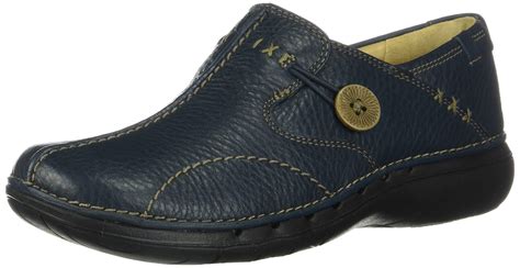 Clarks Leather Unstructured Un.loop Slip-on Shoe in Navy (Blue) - Save 16% - Lyst