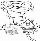 Tornado Coloring Pages For Kids sketch template
