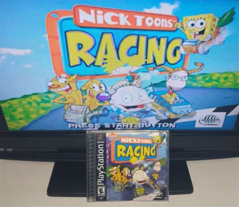 NICKTOONS RACING PS1 Playstation 1 Complete Black Label TESTED Same Day Shipping £27.92 ...