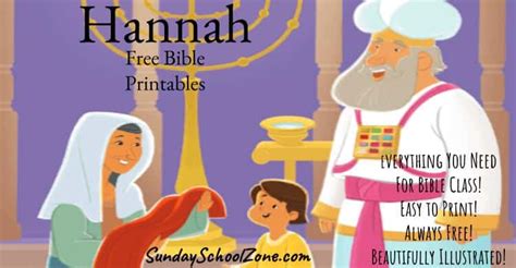 Free, Printable Hannah Bible Activities on Sunday School Zone