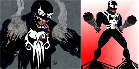 Marvel Comics: 10 Pieces Of Venomized Punisher Fan Art That We Love