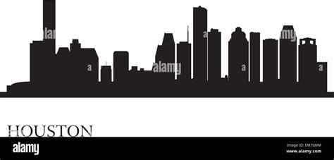 Houston city skyline silhouette background Stock Vector Image & Art - Alamy