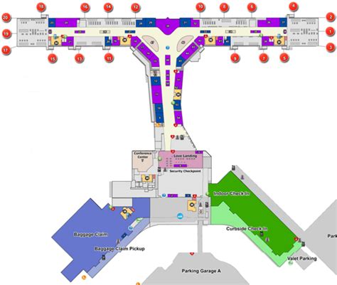 Dallas Love Field Terminal Map - Map Of Wake