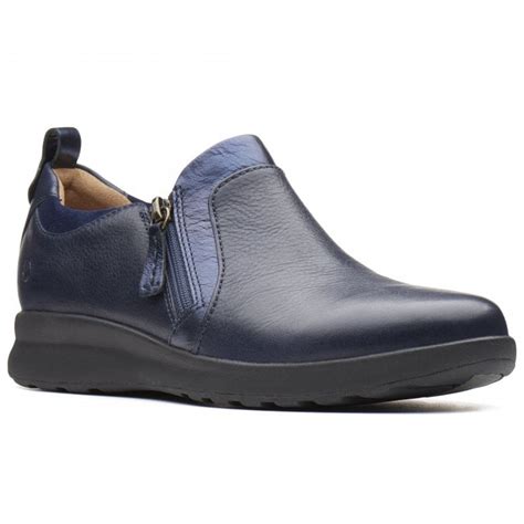 Clarks Un Adorn Zip Womens Wide Fit Casual Shoes - Women from Charles ...