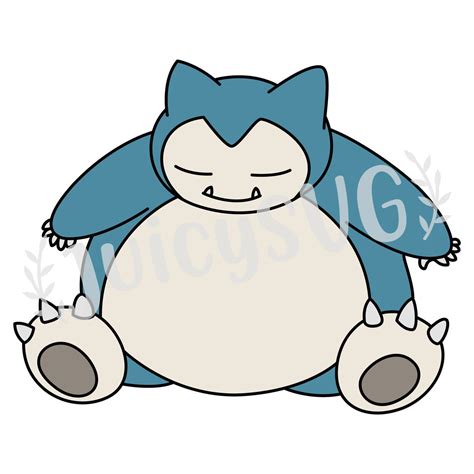 Snorlax Pokemon Layered SVG Cricut Cut Datei Digitale | Etsy