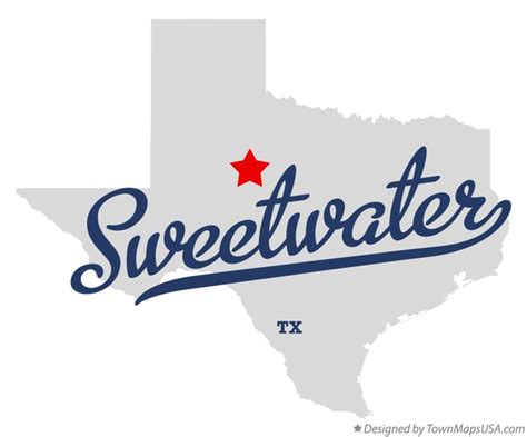 Map of Sweetwater, TX, Texas