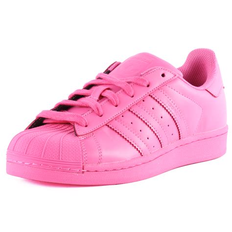 adidas Superstar Supercolour Womens Leather Pink Trainers New Shoes All Sizes | eBay