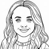 Sabrina Carpenter Portrait Coloring Page 40533 32036 sketch template