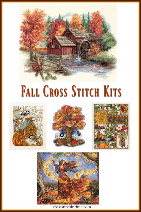 Fall Cross Stitch Kits & Patterns for Autumn Decor