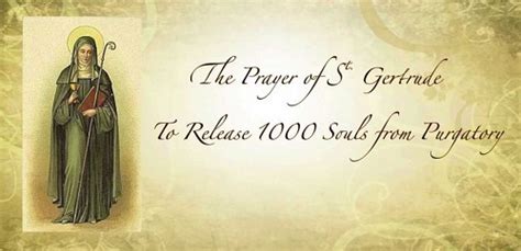 Powerful St Gertrude's Prayer For The Souls In Purgatory - Live One ...