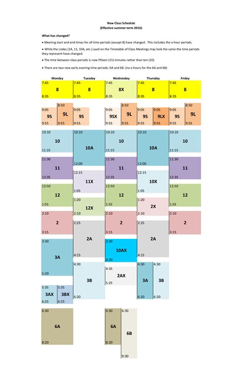 Printable College Class Schedule Template - Organize Your Periods