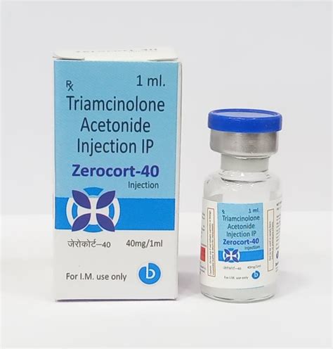 Zerocort 40 mg Triamcinolone Acetonide Injection, Packaging Type: Vial, Packaging Size: 1 ml at ...