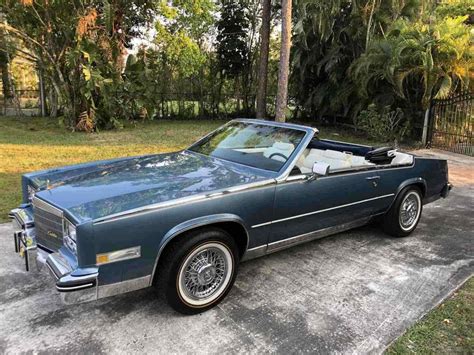 1985 Cadillac Eldorado Convertible Blue FWD Automatic BIARRITZ ...