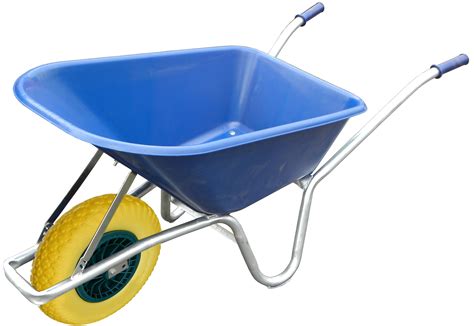 100L Blue Wheelbarrow With Puncture Proof Wheel | Tony Mitchell Wheelbarrow