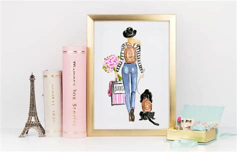 Off To School Art Print | Fashion Illustrations | Di Lewis