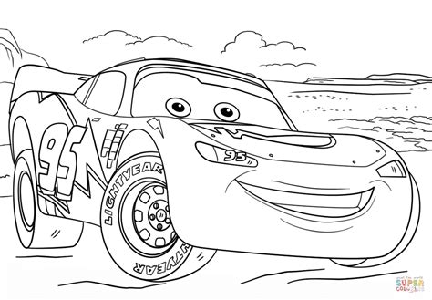 Disney Cars Lightning Mcqueen Coloring Pages Coloring Pages