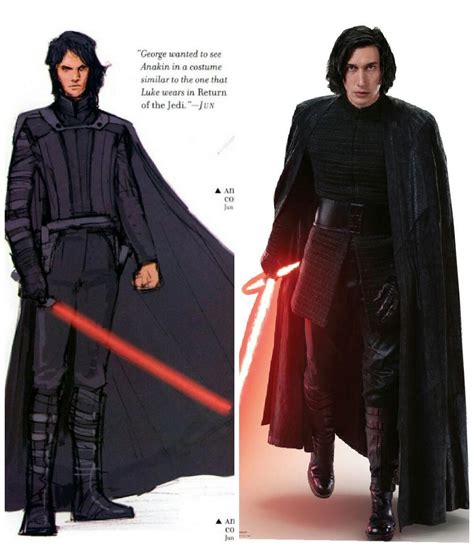 Interesting coincidence between Anakin concept art for ROTS and Kylo in ...