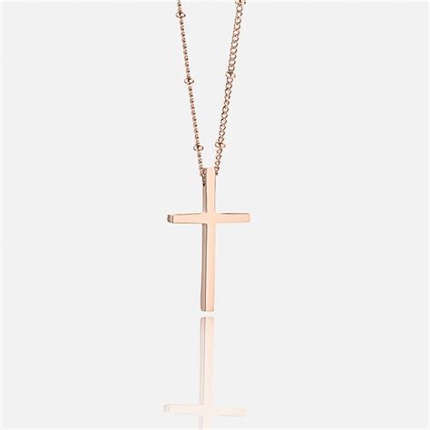 Rose Gold Cross Necklace | Classy Women Collection